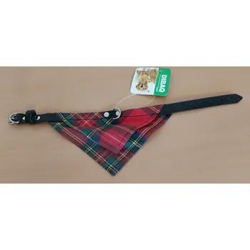 Obojek pro psa Obojek se šátkem černý pásek/červený šátek