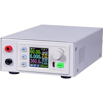 Laboratorní zdroj Joy-it JT-PC360-C laboratorní zdroj s nastavitelným napětím, 0 - 60 V, 0 - 6 A, 360 W, kompaktní forma, lze programovat, výstup 2 x, JT-PC360-C