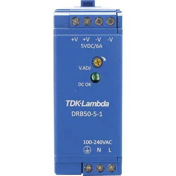 spínaný zdroj TDK-Lambda DRB50-5-1 síťový zdroj na DIN lištu 5 V/DC 2.5 A 30 W Počet výstupů:1 x Obsah 1 ks