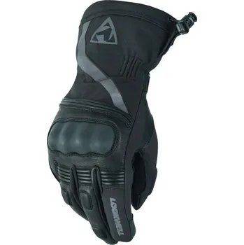 Moto rukavice Zimní kožené motocyklové rukavice Lookwell CIRRUS černo-šedé Velikost: 4XL