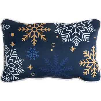 Polštář Polštář oboustranný CAROL 30x45 sněhové vločky