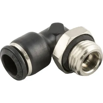Pneumatický kolenový adaptér s vněj. závitem, řada: 55116, Niklovaná mosaz, přípojka se závitem: 1/2 BSP Male Se
