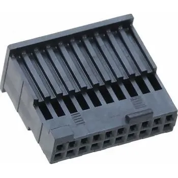 Elektrický konektor Pouzdro pro konektor PCB, rozteč: 1.27mm, počet kontaktů: 20, počet řad: 2, orientace těla: Horní vstup, Samice