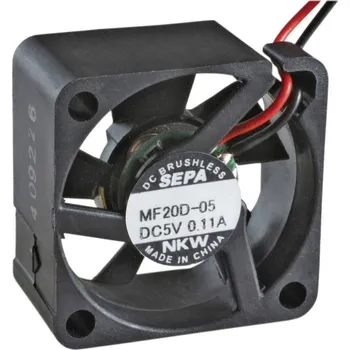 Průmyslový ventilátor SEPA MF20C05L axiální ventilátor, 5 V/DC, 1.3 m³/h, (d x š x v) 20 x 20 x 8 mm, MF20C05L-BLI