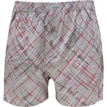 Trenýrky Pánské trenky s abstraktním vzorem Andrie PS 5965 šedá velikost 3XL