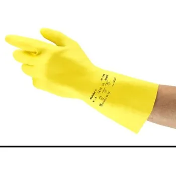 Pracovní rukavice Ansell Pracovní rukavice Ano Žlutá CE Latex Ano Ano Ano Latex Ne 7.5/8 AlphaTec
