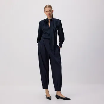 Dámské kalhoty Reserved - Kalhoty barrel leg - ocelově modrá - 232JW-95X - 232JW-95X-S