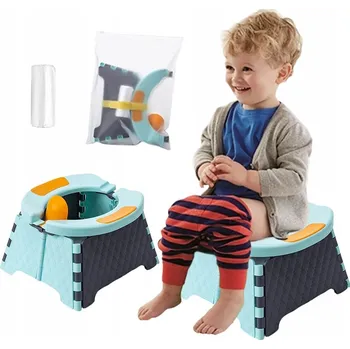 Nočník Skládací cestovní nočník pro děti, přenosný, tréninkový, opakovaně použitelný