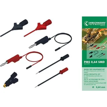 Měřicí kabel Hirschmann Test a Measurement PMS 0,64 SMD sada měřicích kabelů černá, červená 1 ks