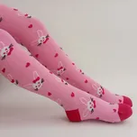 TREPON Dívčí punčocháče ISABEL se zajíčky, růžové Velikost: 62