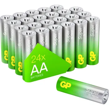 Článková baterie GP Super tužková baterie AA alkalicko-manganová 1.5 V 24 ks