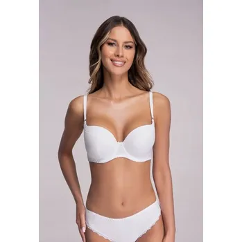 Dámské oblečení Bílá vyztužená podprsenka hladká jednobarevná AVA AV 1263 75H