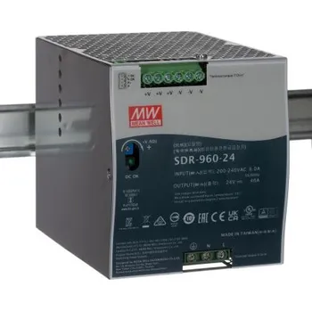 spínaný zdroj MEAN WELL Spínaný Napájecí zdroj na lištu DIN, počet výstupů: 1, výstup: 24V dc, 40A, vstupní: 180 → 264V ac,960W