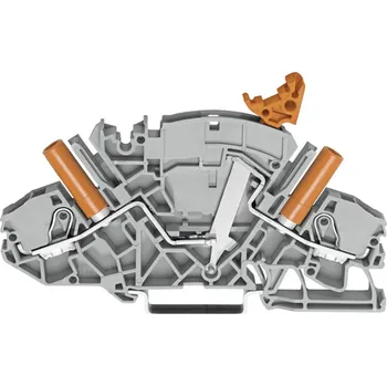 WAGO 2007-8821 oddělovací svorka 8 mm pružinová svorka osazení: L šedá 1 ks