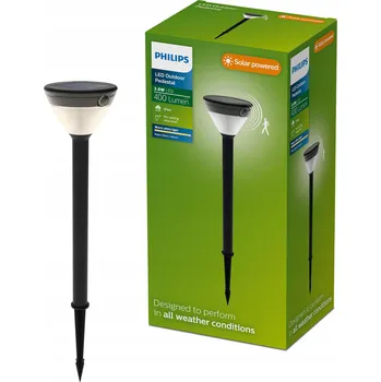 Venkovní osvětlení Solární zahradní lampa zapichovací 3.8W 2700K IP44 s pohybovým senzorem Kyna Philips