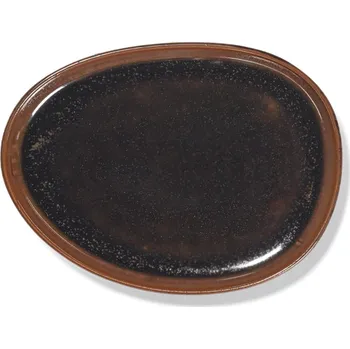 Talíř Serax, Talíře na chléb Out of Lines, hnědo-černé, 2 ks - Formadore