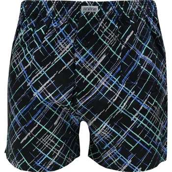 Trenýrky Pánské trenky s abstraktním vzorem Andrie PS 5965 černá velikost 3XL