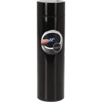 Termoska EXCELLENT HOUSEWARE Termoska nerez s teploměrem 0,5 l černá KO-C80700890cern