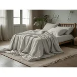 Mušelínové povlečení PURELY světle šedé Rozměr povlečení: 80 x 80 cm | 155 x 220 cm