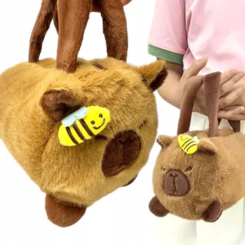 Kabelka Plyšová KABELKA KAPYBARA se Včelkou Kawaii