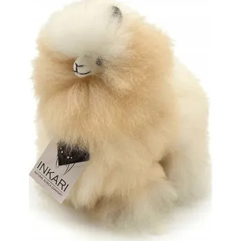 plyšák Plyšová Hračka z vlny Alpaka Inkari Monsterfluff Sahara 23 cm