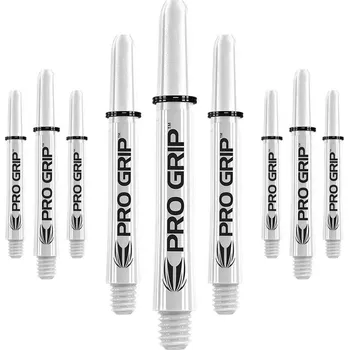 Příslušenství pro šipky Násadky na šipky TARGET Pro Grip střední 41mm, bílé, 9 ks
