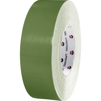 Izolační páska TOOLCRAFT 80DT 80DT Heavy duty tape 80DT olivově zelená (d x š) 50 m x 50 mm 1 ks