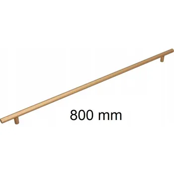 Nábytkové kování Nábytková úchytka relingová Gamet zlatá matná 92 cm 800 mm