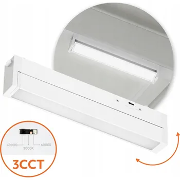 LED lištové magnetické svítidlo 10W 3CCT bílé, záruka 5 let