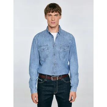 Pánská košile Big Star pánská košile ležérní s dlouhým rukávem regular bavlna velikost XXL