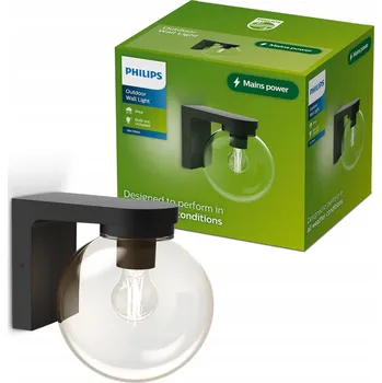 Venkovní osvětlení Venkovní nástěnné svítidlo Philips černé E27 25 W