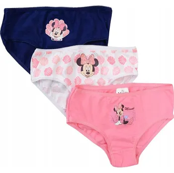 Dívčí spodní prádlo Minnie Mouse KALHOTKY FIGI DÍVČÍ bavlna 3PACK 116/122 D069M
