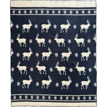 Prostěradlo Deka Cozy Blankets vlněná 190 cm x 205 cm modrá