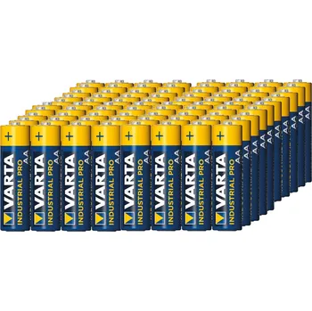 80x alkalická baterie R-06 LR6 AA 1,5 V Varta Industrial 4006