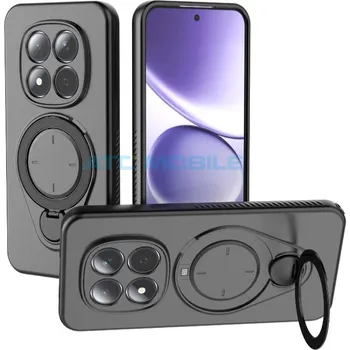 Pouzdro na mobilní telefon Shield4U MagSafe kryt Redmi Note 15 Pro 5G černý s kroužkem a zpět 29 Kč s ATC Clubem