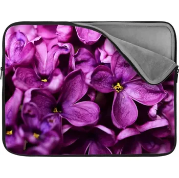 pouzdro na notebook Sablio Obal na notebook Fialové květy - 13"