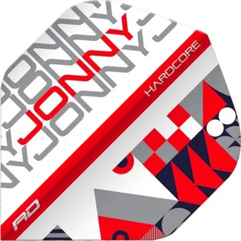 Příslušenství pro šipky Red Dragon Letky Jonny Clayton Stack Hardcore - White & Red RF6663