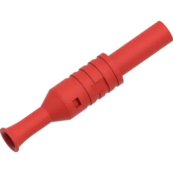 Krokosvorka Electro PJP 1065-CD1-R laboratorní zástrčka Ø pin: 4 mm červená 1 ks