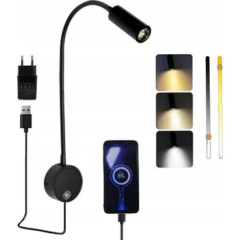 Nástěnné svítidlo Nástěnné LED Svítidlo s vypínačem NOČNÍ NAD POSTEL do LOŽNICE