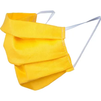 Plynová maska Opakovaně použitelná ochranná maska s bavlněnou gumičkou - žlutá