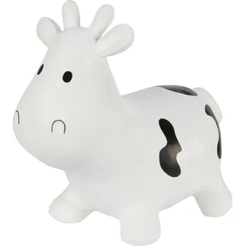 Hopsadlo Gumové hopsadlo pro děti Hoppimals s pumpičkou - bílá kráva