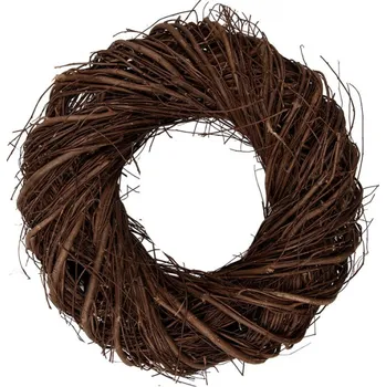 Věnec Hnědý ratanový věnec Riet IV XS – 30x8 cm