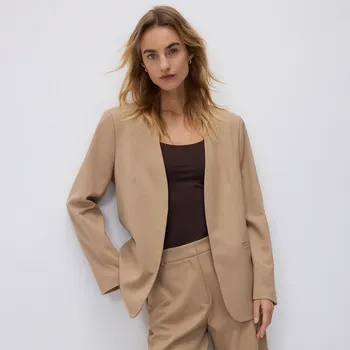 Dámské sako Reserved - Hladký blejzr - béžová - 142IS-80X - 142IS-80X-S