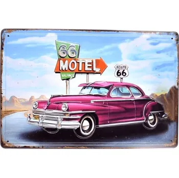Plechová cedule Cedule Motel car