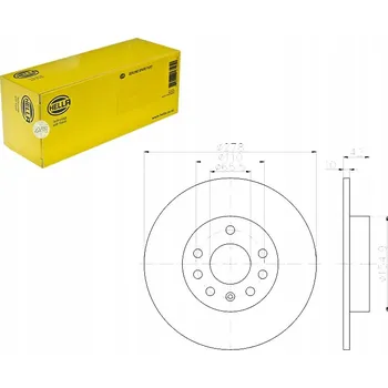 Brzdový kotouč Hella 8DD 355 119-111 Brzdový kotouč