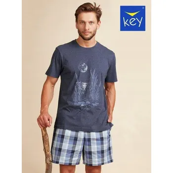 Pánské pyžamo Pánské pyžamo MNS 406 A22 KR tmavě modré