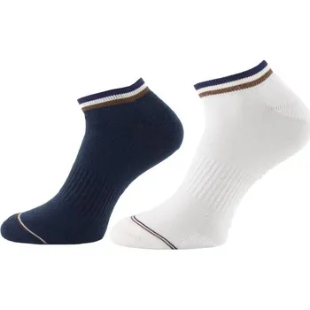 Pánské ponožky Bugatti nízké ponožky tmavě modré/bílé 2 páry 61127 - 39-42 | P703649
