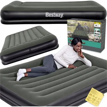 Postel Matrace Velurová Dvoulůžková postel Bestway 67699 203x152x36 cm