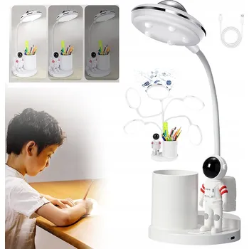 Lampička STOLNÍ LAMPA, LAMPA ASTRONAUTA S PROJEKTOREM A DRŽÁKEM NA PROPISKA