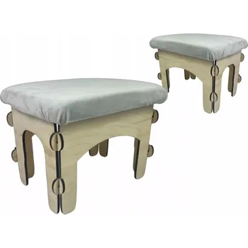 Stolička DŘEVĚNÁ DĚTSKÁ STOLIČKA do dětského pokoje, měkké sedátko